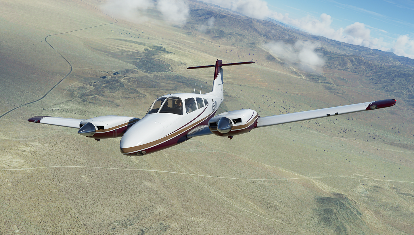 Maroon and Gold Livery for Carenado PA44 Seminole - Image 1