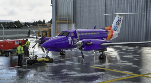Beechcraft King Air350 Flybe Purple