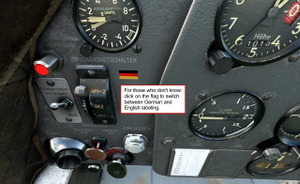 Piaggio P.149 German cockpit labeling thumbnail 2