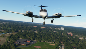 Blue and Silver Livery for Carenado PA44 Seminole thumbnail 4