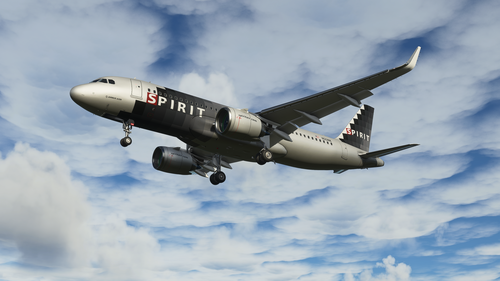 Spirit Airlines A320Neo (Silver Checkers) - [4K}