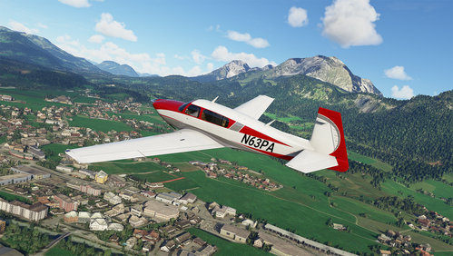 Red / White / Grey Livery for Carenado Mooney