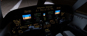 Cessna Citation CJ4 - JDs Black-Creme Cockpit thumbnail 2