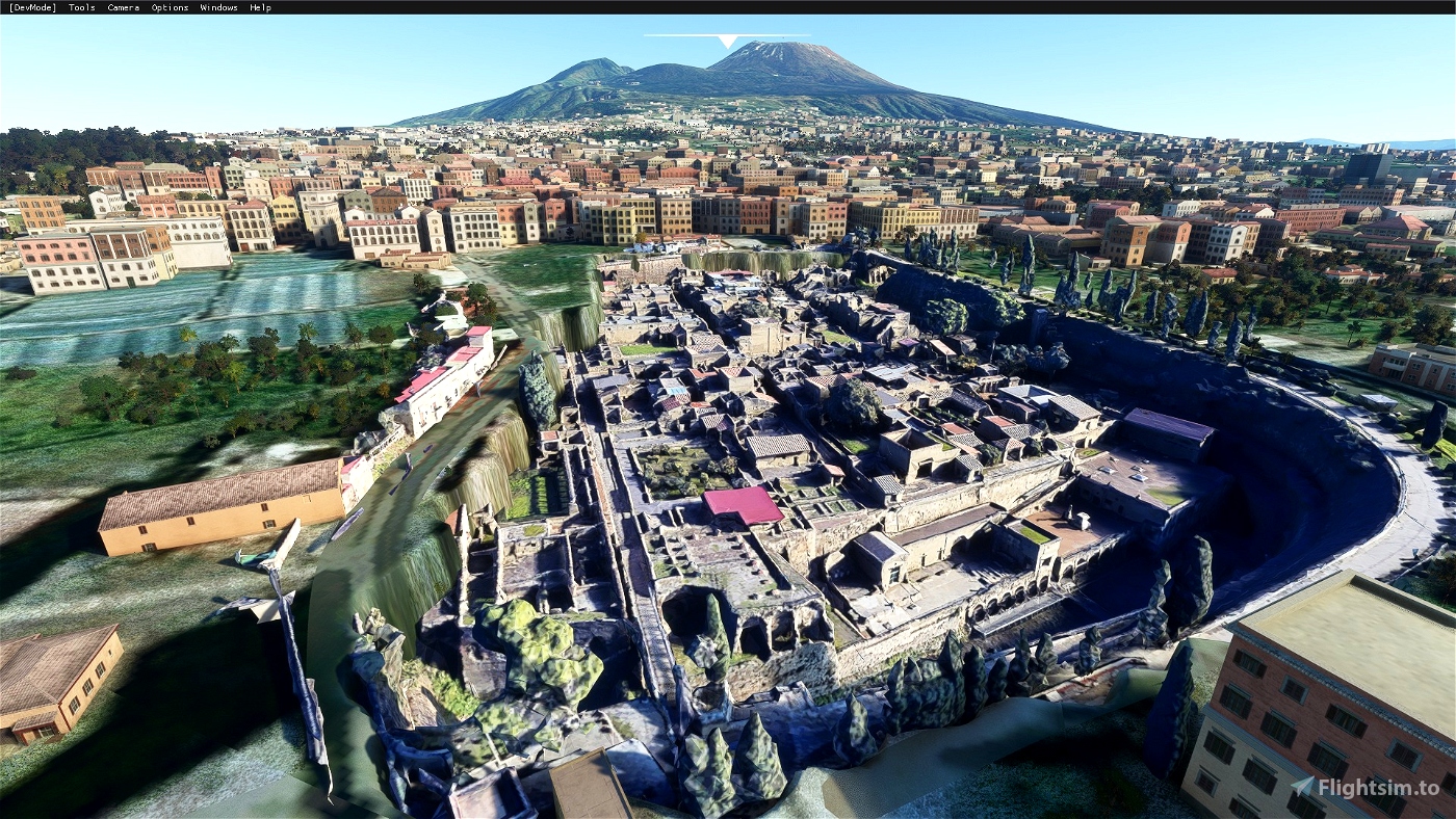 Archeological site of Herculaneum  Microsoft Flight Simulator