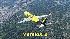 Spirit Airlines A320Neo (Black Tail) thumbnail 8