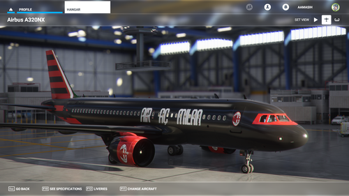 A.C. Milan A320 Neo Livery (Concept)