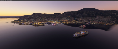 MONACO IN HIGH DETAIL WITH FULL NIGHT LIGHTING