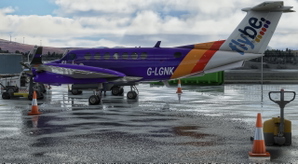 Beechcraft King Air350 Flybe Purple thumbnail 2