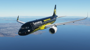A32NX Eurowings (Mannschaftairbus) BVB(8K)[D-AIZR] thumbnail 2