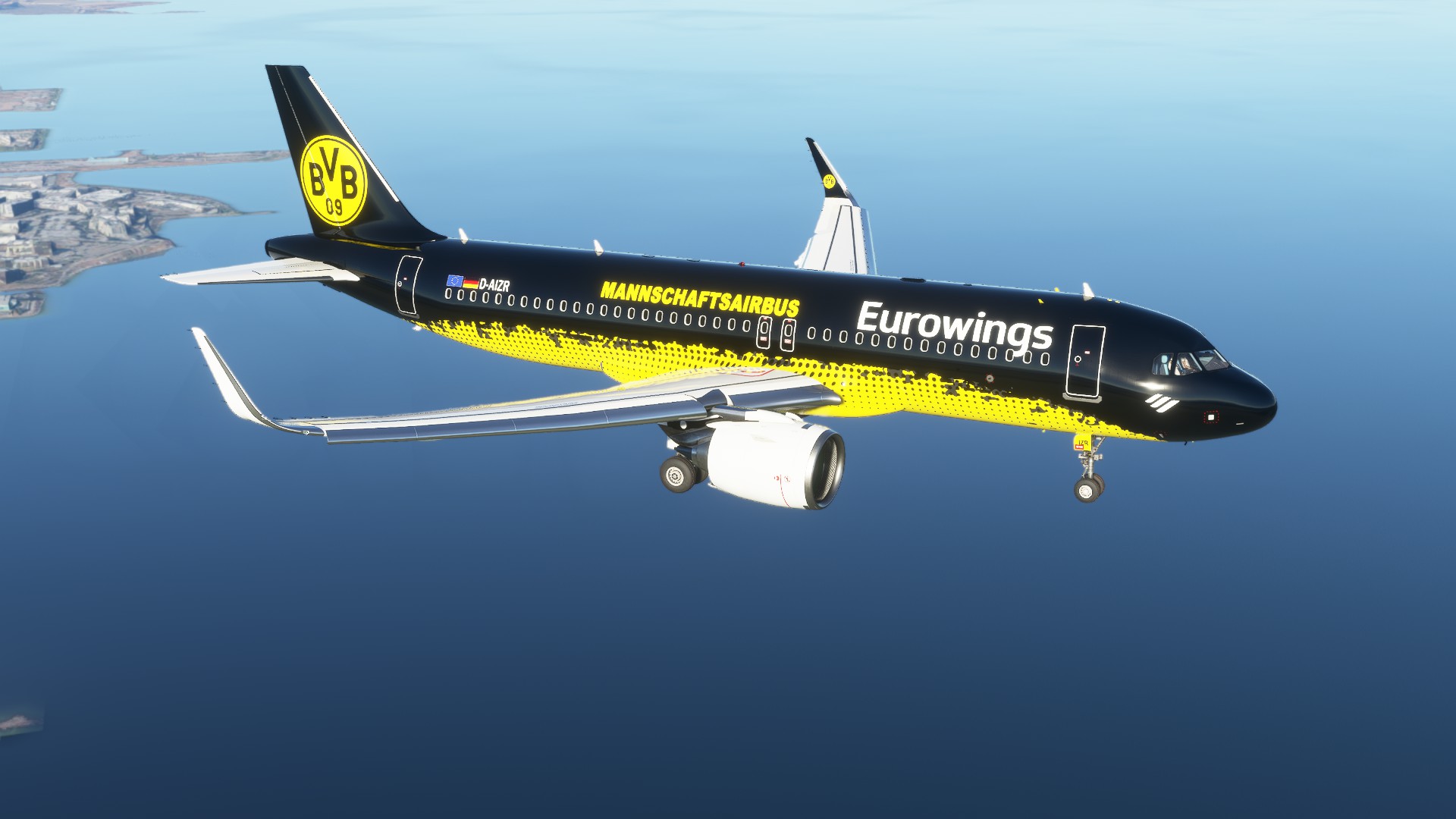 A32NX Eurowings (Mannschaftairbus) BVB(8K)[D-AIZR] - Image 1