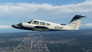 Blue and Silver Livery for Carenado PA44 Seminole thumbnail 2