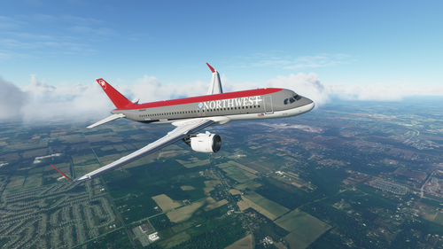 Northwest Airlines (Bowling Shoe) (2K Textures) - A320Neo