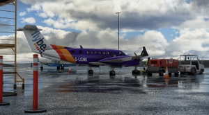Beechcraft King Air350 Flybe Purple thumbnail 5