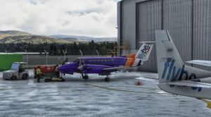 Beechcraft King Air350 Flybe Purple thumbnail 3