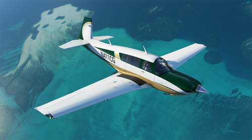 Green and Gold Livery for Carenado Mooney