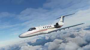 Citation CJ4 Red/Gold Livery thumbnail 1