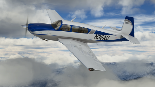Blue / White / Grey Livery for Carenado Mooney