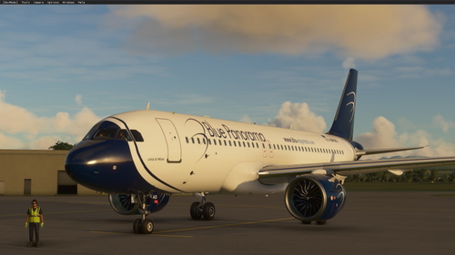 A320 NEO Blue Panorama Airlines (Italy)