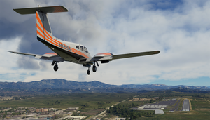 Black and Orange Livery for Carenado PA44 Seminole thumbnail 3