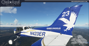 Embry-Riddle | N423ER | Asobo Cessna C172SP G1000 (8K) thumbnail 4