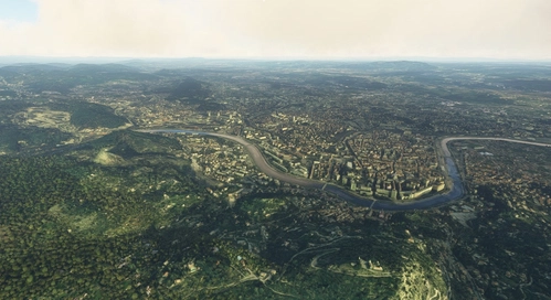Alès city, France