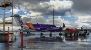 Beechcraft King Air350 Flybe Purple thumbnail 4