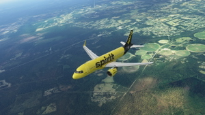 Spirit Airlines A320Neo (Black Tail) thumbnail 3