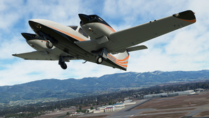Black and Orange Livery for Carenado PA44 Seminole thumbnail 4