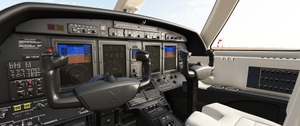 Cessna Citation CJ4 - JDs Black-Creme Cockpit thumbnail 1