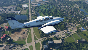 Blue and Silver Livery for Carenado PA44 Seminole thumbnail 3