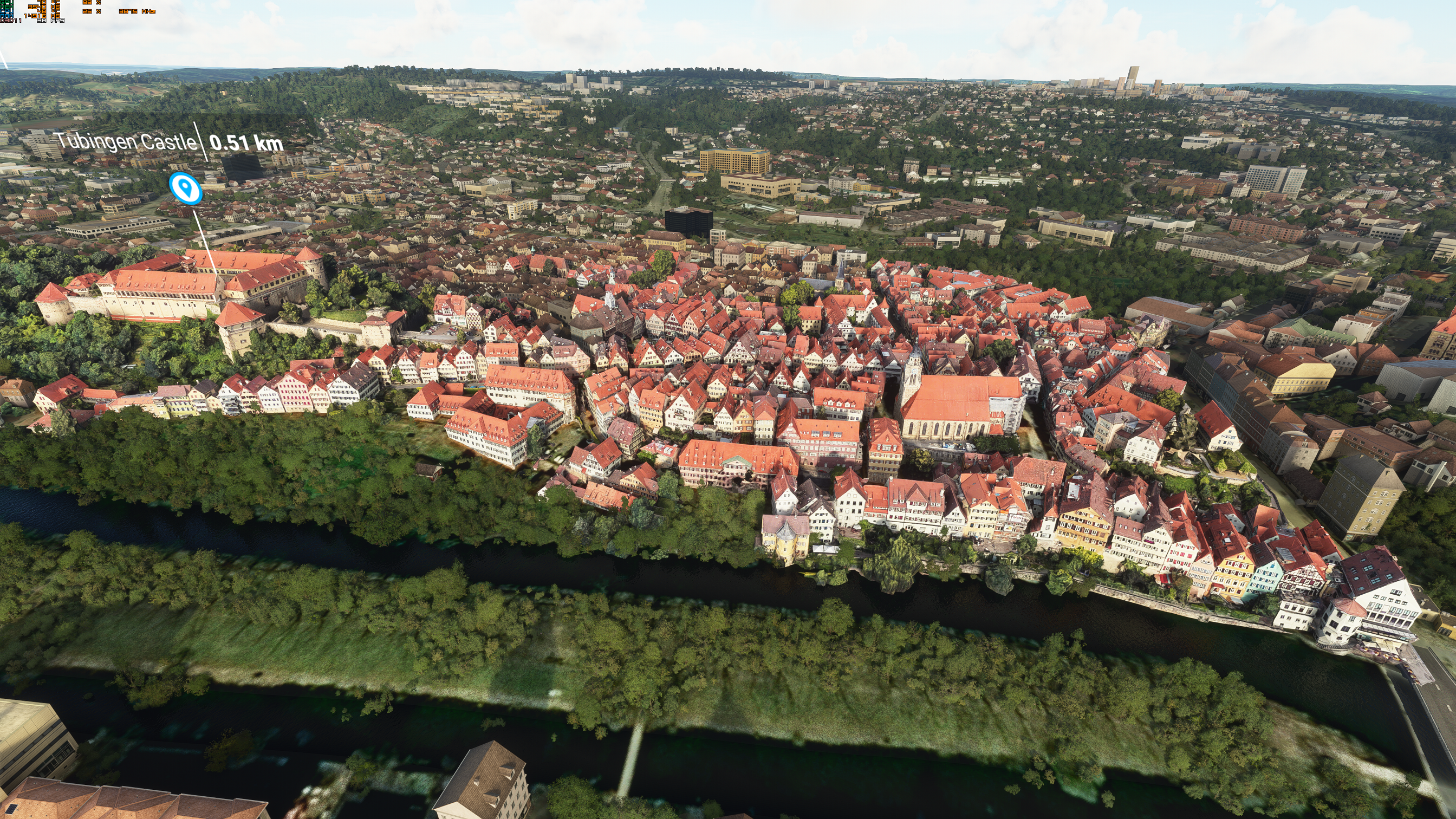 Tübingen center and Castle  - Image 1