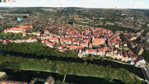 Tübingen center and Castle 