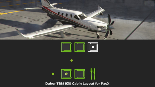 Daher TBM 930 Cabin Layout for PacX