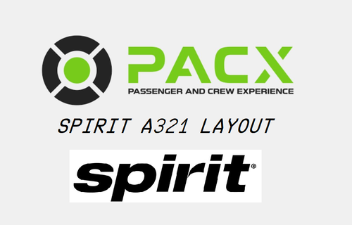 Spirit Airlines a321 layout for PACX