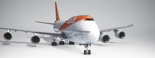 easyJet 747-8I (4K, Right Side, Working)
