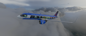 [8k] A320 Neo Brussels Airlines - Aerosmurf thumbnail 2