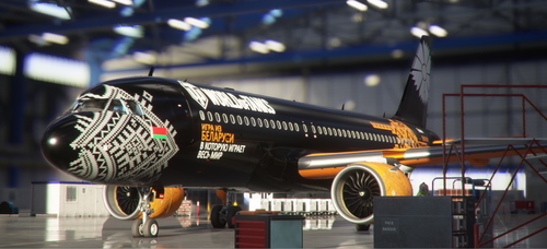 [A32NX] EW-254PA BELAVIA (World Of Tanks LIVERY) FlyByWire