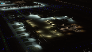 Aeropuerto Internacional Arturo Merino Benítez (SCEL) - Night lights (luces nocturnas) thumbnail 3