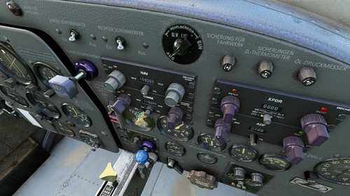 Piaggio P.149 German cockpit labeling