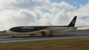 Lufthansa blue/white concept 787 - 4K thumbnail 4