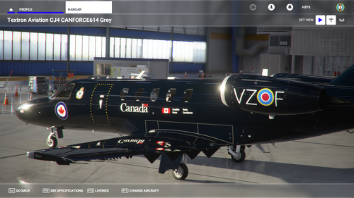 Canadian Forces VIP CC-144 Livery (Old 'CANFORCE1') - 4k - WIP for CJ4