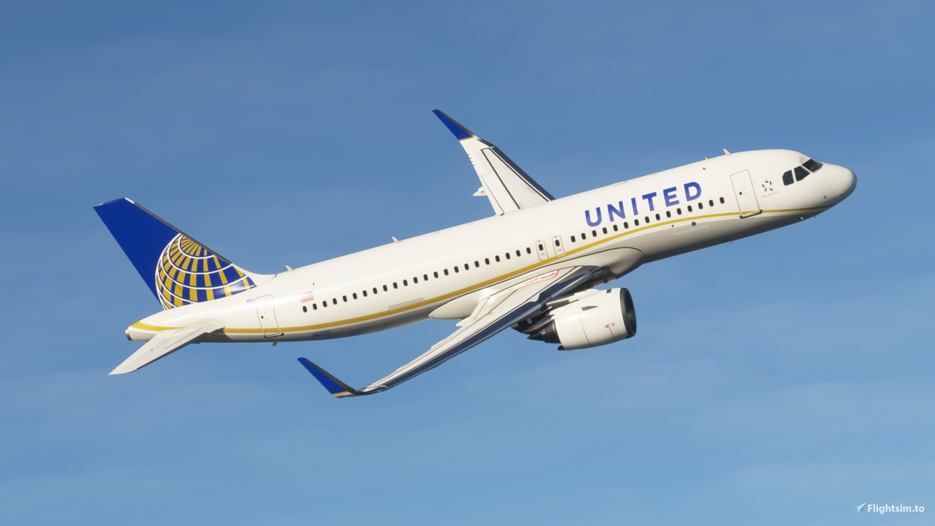 United Airlines Gold Livery A320neo - Image 1