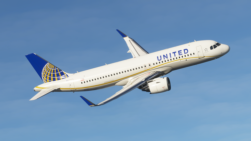 United Airlines Gold Livery A320neo
