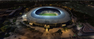 HDI Arena  Stadium in Hannover incl added lights , Germany thumbnail 5
