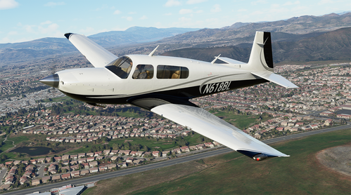 Silver and Black Livery for Carenado Mooney