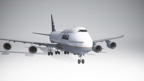 Boeing 747-8i United Airlines Personal Edition "Washington D. C." (4k) - no logo mirroring