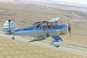 WACO YMF-5 Pure Silver thumbnail 3