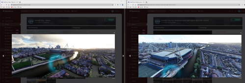 Cardiff City incl Stadiums and night lights DELUXE version 