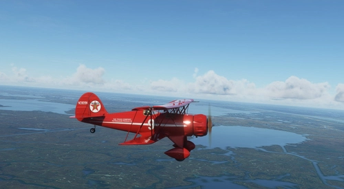 Waco YMF-5 NC809N Texaco