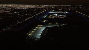Aeropuerto Internacional Arturo Merino Benítez (SCEL) - Night lights (luces nocturnas) thumbnail 4